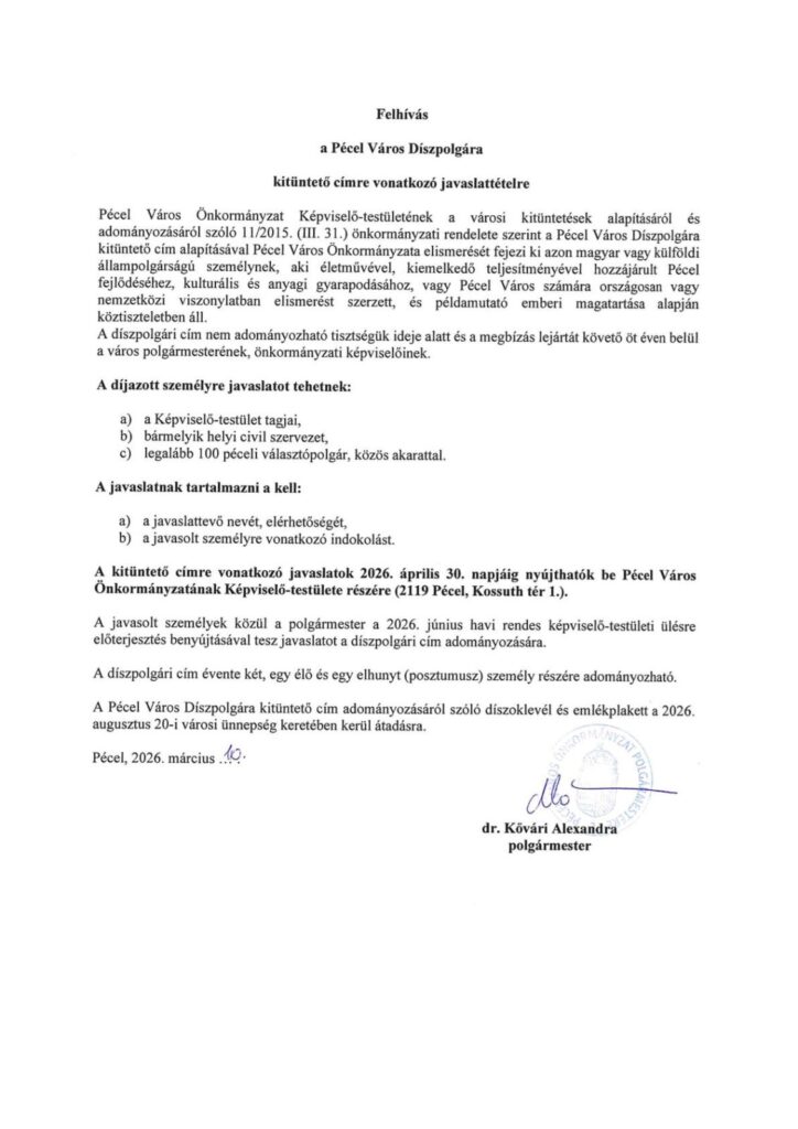 Díszpolgar 1