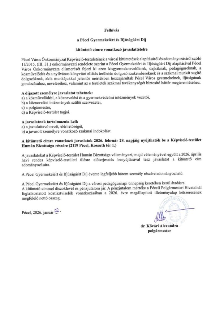 Felhívás 2026. 1
