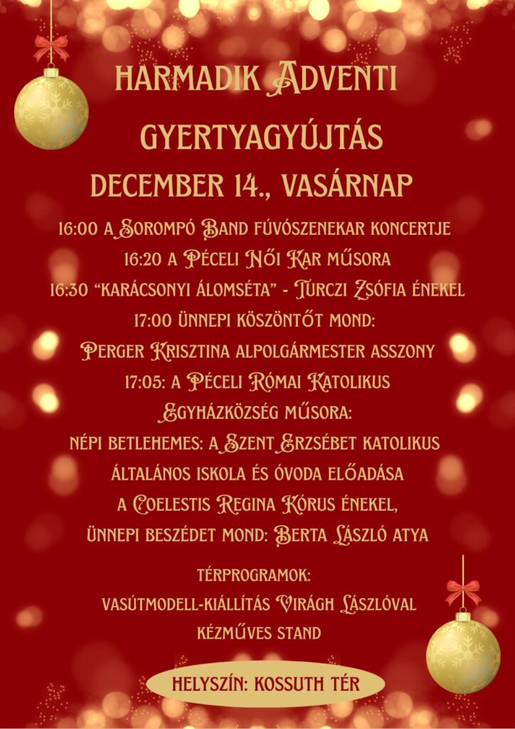 Harmadik ADVENTI GYERTYAGYÚJTÁS 