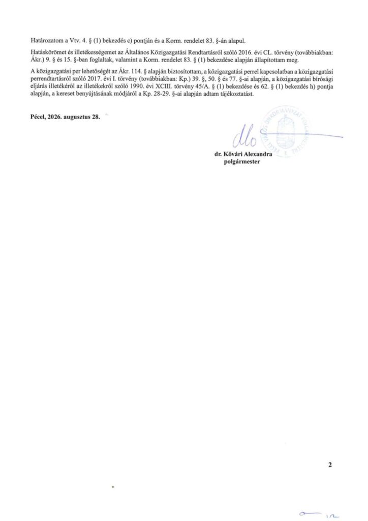 M 810 2026 Nappali locsolási tilalom visszavonása 2